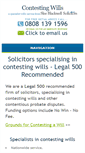 Mobile Screenshot of contesting-wills.co.uk